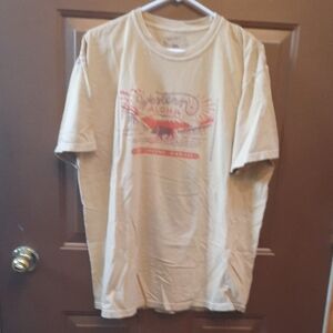 Tan Short Sleeve Crew Neck Tee